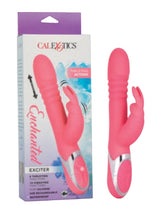 Enchanted Exciter Pink Silicone Waterproof Vibrator with 4 Shaft Rotation, 4 Thrusting Functions and 12 Vibration Modes VIBRATORS-RABBIT